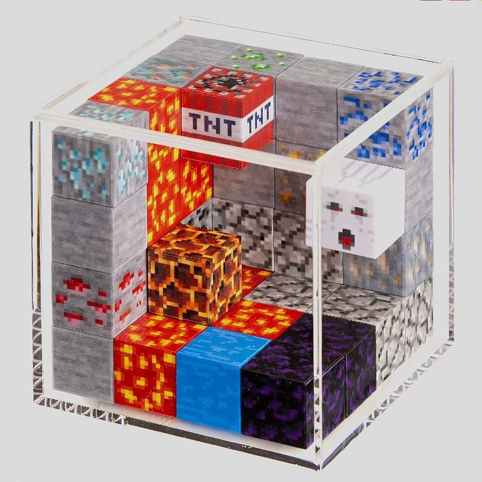 Minecraft Magnet Blocks DIY Diorama Kit