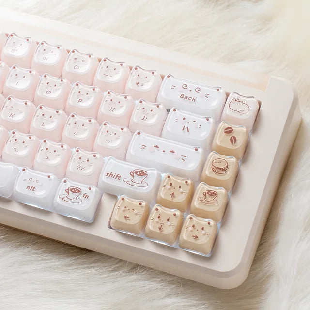 MAO Milk Latte Kitty Keycaps