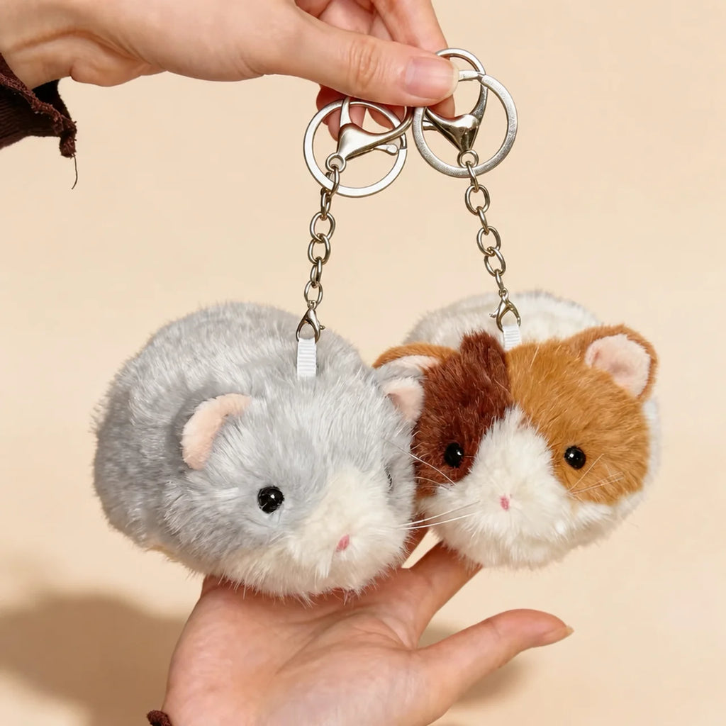 Hamster Plush Keychain