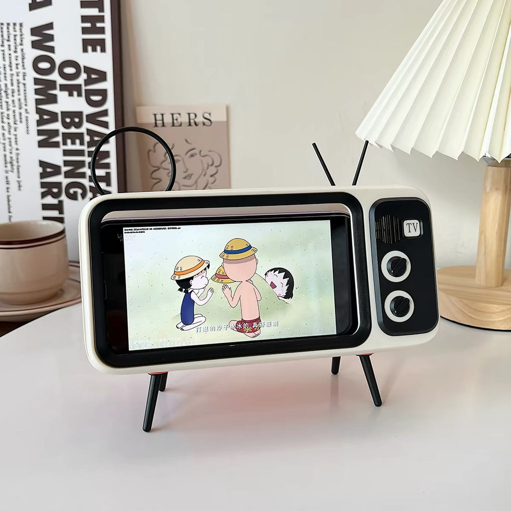 Retro Mini TV Phone Stand