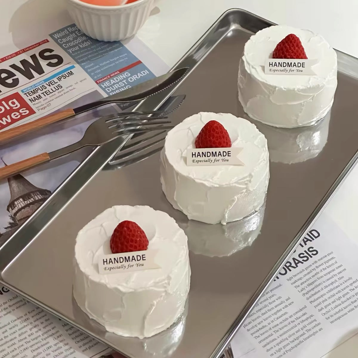 Strawberry Fresh Cream Cake • Taba Bag Squishy