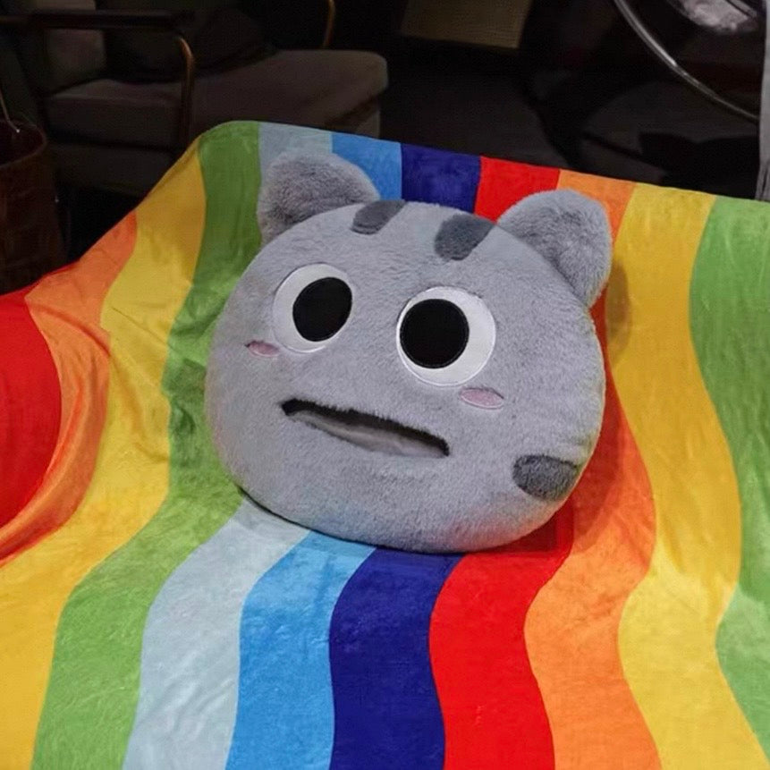 Cat Plush 2-in-1 Pillow & Blanket