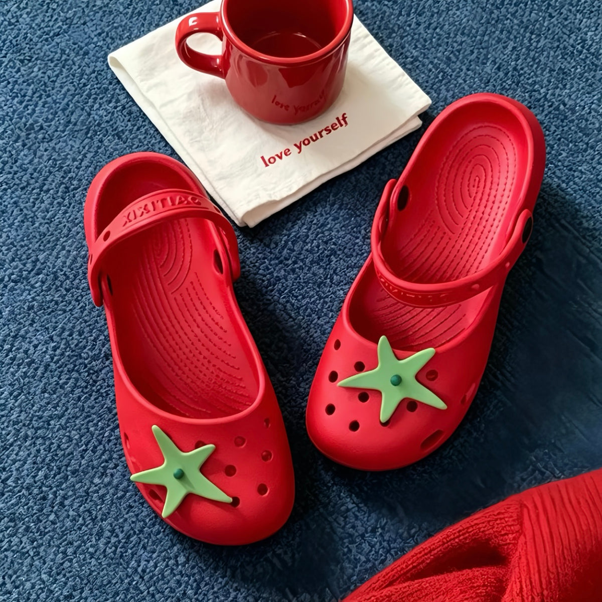 Tomato Mary Jane Clog Sandals
